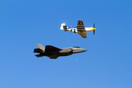 F-35 + P-51 USAF heritage flight