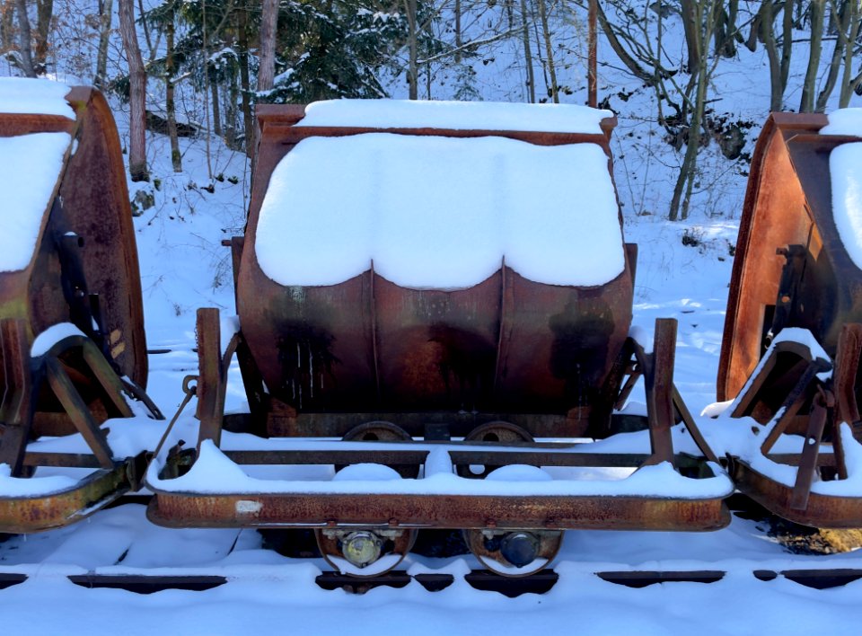 An old mine cart