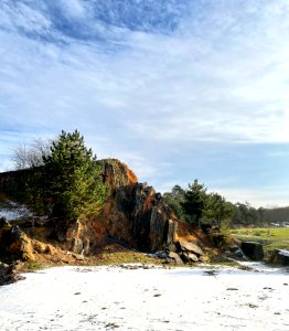 In an old quarry
