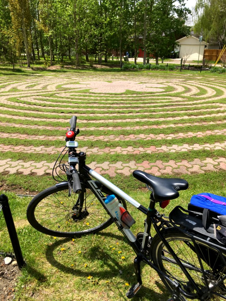 Paused today’s bike ride to walk the Silver Springs Labyrinth.