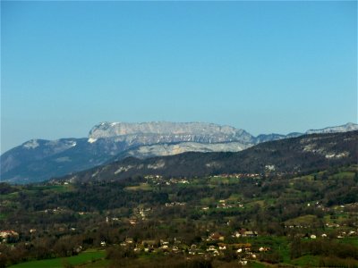 Pays de l'Albanais Le Parmelan vu depuis la commune d'Héry-sur-Alby