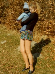 Andrea with her black baby