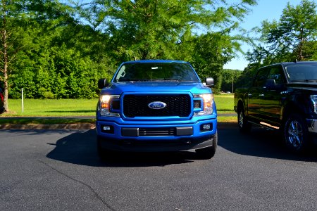 Blue Ford F-150 STX