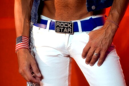 Male artist performance