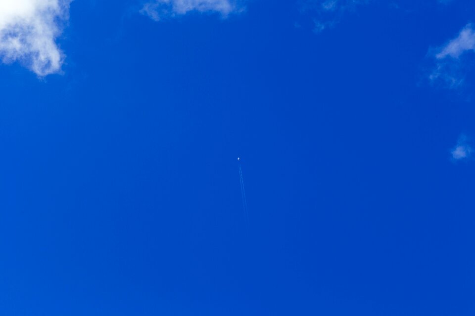 Airplane jet flying