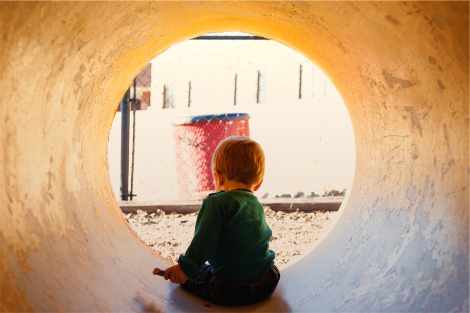 Tunnel playing fun
