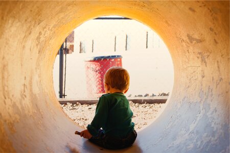 Tunnel playing fun