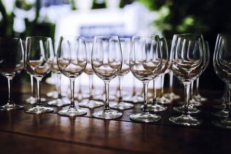 White glass passel alcohol