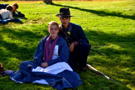 Living History: Soldier and Young Woman