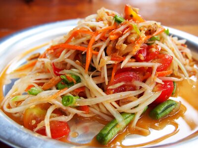 Food thailand somtam photo