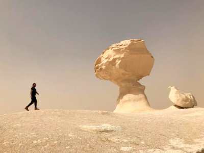 Ali Mansour in White Desert Egypt