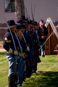 Living History: Soldiers Line Up