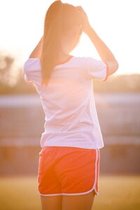 Young women sports character