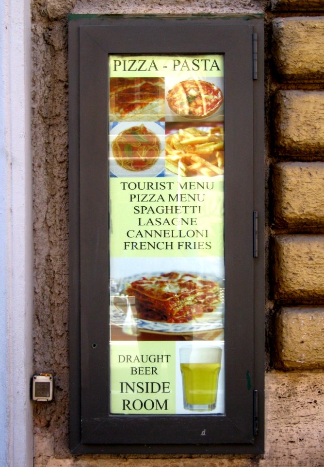 restaurant street menu