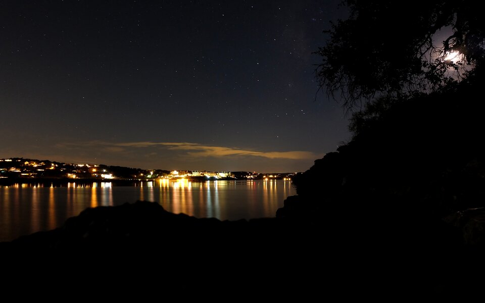 Night shot landscape night