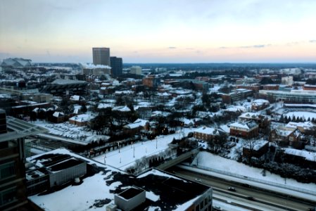 Snowy Georgia Tech and Midtown photo