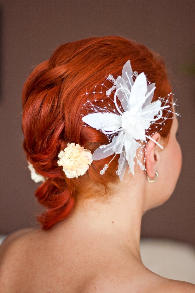 Redhead hair decoration