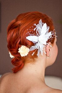 Redhead hair decoration