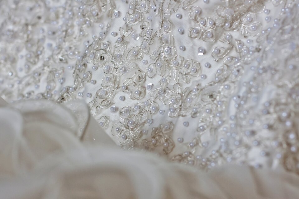 White macro gray wedding