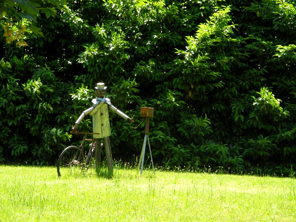 Le photographe Félix Arnaudin au parc du château Arnaudin à Labouheyre
