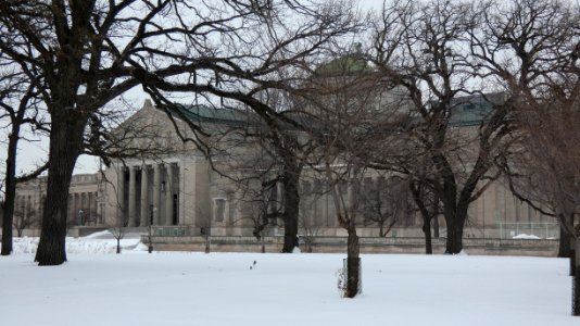 Museum of Science and Industry on a Winter Afternoon