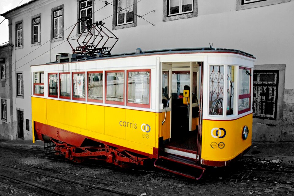 Portugal traffic historic center