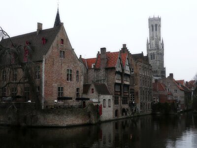 Belgium venice of the north the fog photo