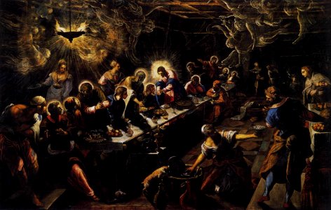 TINTORETTO The Last Supper 1592-94 San Giorgio Maggiore, Venice
