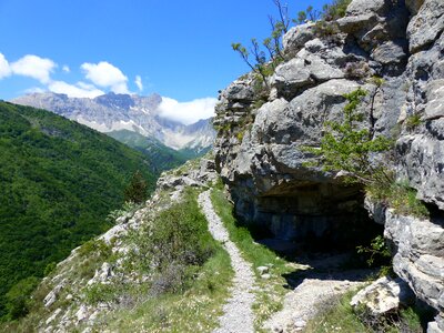 Mountain hiking alps