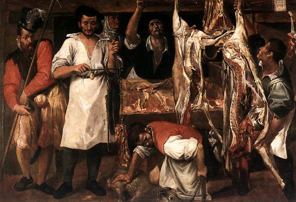 butcher shop annibale carracci 1580
