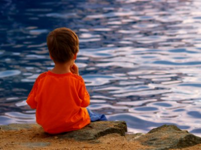 Boy at the Water photo