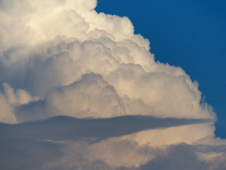 Thunderstorm sky blue