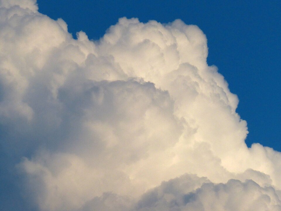 Thunderstorm sky blue