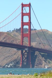 Golden Gate Bridge from Crissy Field Beach