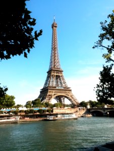 Eiffel Tower and Seine photo