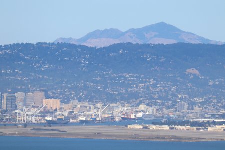 Oakland Port and Mount Diablo From Twin Peaks