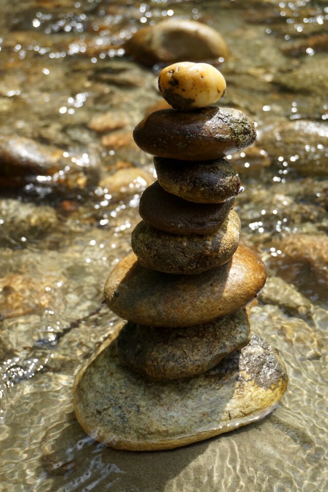 Water stones river