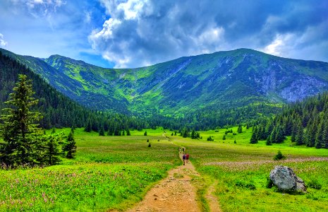 Hala Kondratowa, Tatry, góry, niebo, Polska