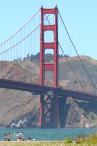 Golden Gate Bridge from Crissy Field Beach