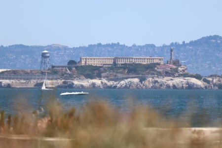 Alcatraz from Crissy Field Beach photo