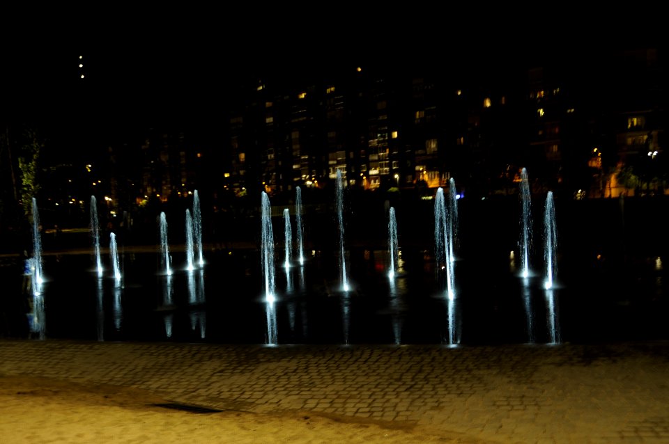Fuentes en Madrid Río