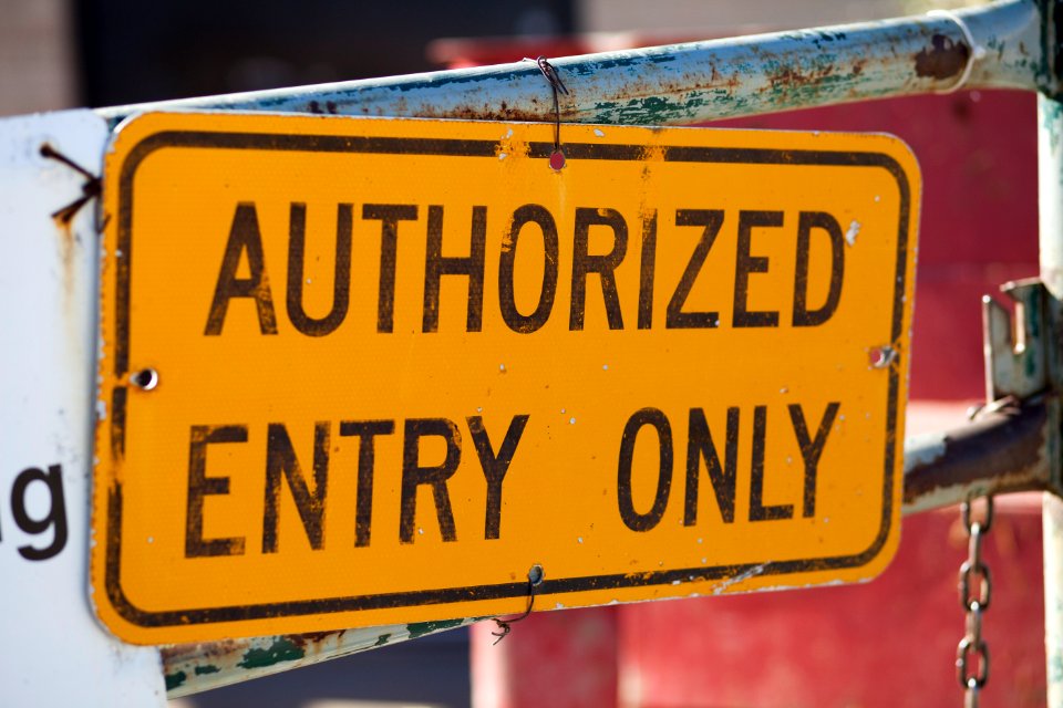 Authorized Entry Only photo