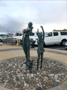 Statue on Fleetwood seafront near North Euston Hotel photo