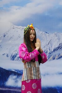 Asia traditional clothing woman