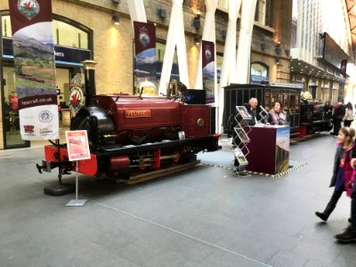 Ffestiniog and Welsh Highland Railways display at Kings Cross station