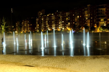 Fuentes en Madrid Río