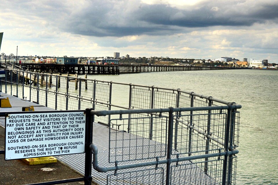 Southend pier and shore