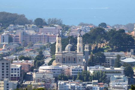 Saints Peter and Paul Church San Francisco from Twin Peaks San Francisco from Twin Peaks photo