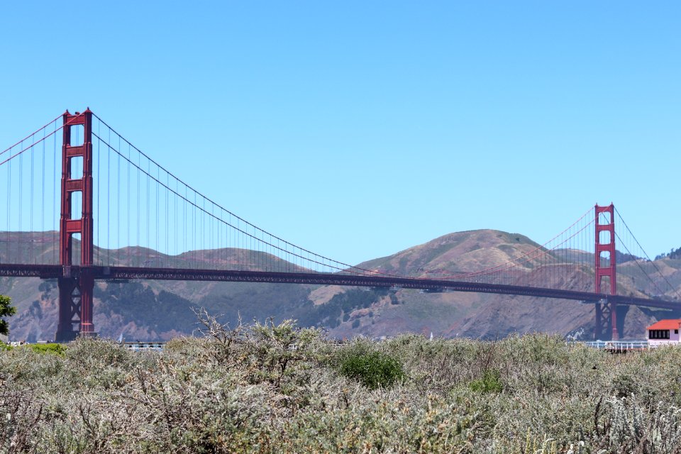 Golden Gate Bridge from Crissy Field Beach