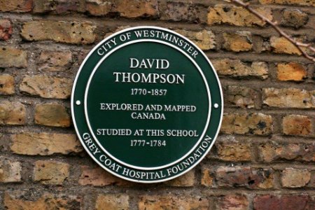 David Thompson Plaque